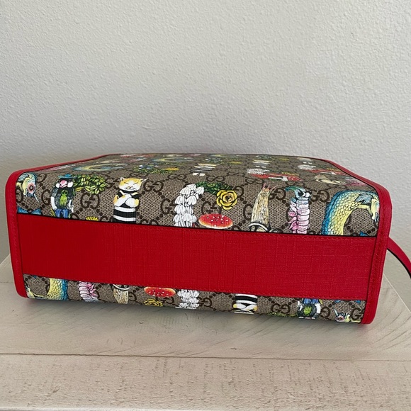 Gucci × Yuko Higuchi Collaboration Children's Tote Bag GG Supreme Red New - Picture 5 of 7